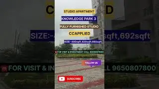 Ready-to-Move Studio Apartment in Knowledge Park near Sharda University#subscribers #trendingshorts