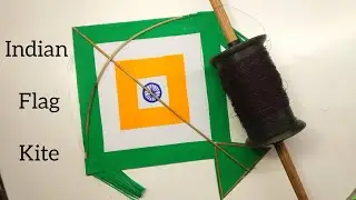 Republic Day Craft Ideas🇮🇳/kite making🪁/ Tricolour Craft🎉/tricolour kite making😍/26 January craft🇮🇳