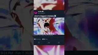 Jiren's biggest mistake☠️ #foryou #trending #viralvideo #anime #goku #dragonballsuper