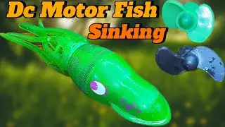 Dc Motor Boat Fish Sinking Experiment With 2 Propellers