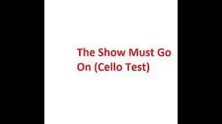 Hemenis - 13. The Show Must Go On (Cello Test)