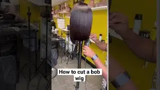 How to cut a bob wig. #bobwig