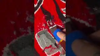 Rug trimming ASMR #rugmaking #asmr #rugasmr
