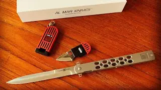 Распаковка Al Mar Ultralight Quicksilver. 5-дюймовый флиппер D2 Titanium с креплением Framelock.