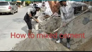 How to mix cement in Cambodia