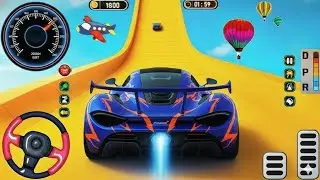 Mega Ramp Monster Car Racing 3D - Extreme Car Stunts - Android Gameplay