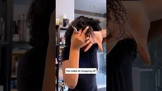 I FRIED MY HAIR😖&hellip; chopping off the heat damage #naturalhair #healthyhair