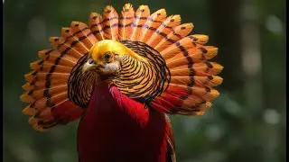 Golden Pheasant Mating Dance: Is This The World's Most Beautiful Bird? 2025 (Rare Display)