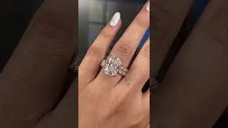 9.3 CT Moissanite radiant cut engagement ring #moissaniteengagementring #engagementgifts