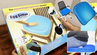 Orthopedic Seat Cushion | Egg Seater Silicone Gel Cushion | Lumbar Support | Chair Tailbone Comfort