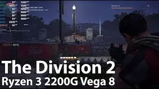 The Division 2 Ryzen 3 2200G Vega 8 - Stock & OC - Gameplay Benchmark Test