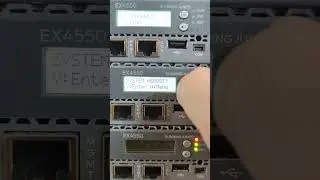 Juniper EX4550 factory default using the front panel