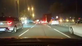 Night drive from Hamad international Airport to Magnum hotel westbay Doha