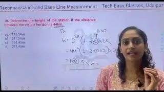 Reconnaissance and base line measurement for surveying | surveying Question | SSC exam