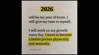 2026: My Year of Focus #selfgrowth #2026 #lifelessons #motivation