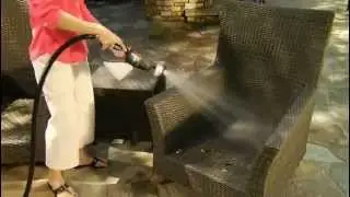 Clean Wicker Furniture with the Amplifi&trade; Hose Powering System