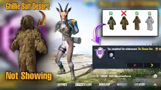 The Chosen One Achievement Ghillie Suit ( Desert ) Is Not Showing In Miramar And Karakin | PUBGM