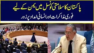 Pakistan Urges UN Security Council for Immediate Humanitarian Aid and Peace Talks in Yemen
