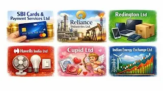 Chart analysis of IEX, Cupid Ltd, Havells India Ltd, Redington Ltd, Reliance Industries SBI Cards 