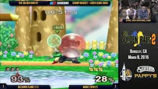The Golden Bair #2 - Champ Bracket - Loser Semis: Bizzarro Flame (Ganon) vs MIOM|Toph (Fox)