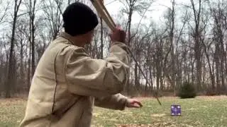 Primitive Atlatl and Spear Dart