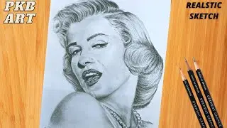 HOW TO DRAW MARILYN MONROE ||  MARILYN MONROE DRAWING || EASY FACE DRAWING || REALSTIC DRAWING
