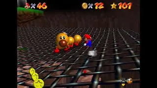 [Nintendo 64] Super Mario 64 Walkthrough [100] - Make Wiggler Squirm