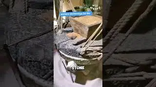 Ancient technology be like: water wheel grinder #ancienttechnology
