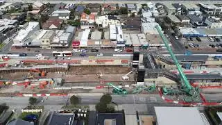 Edithvale Station Pedestrian Bridge Construction