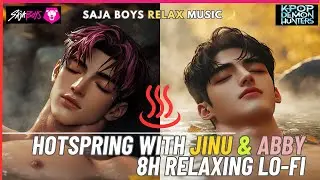 ♨️ 8H Tranquil HotSpring ASMR &mdash;Water & Soft Music for Sleep, Relax, Stress Relief | Jinu & Abby Saja