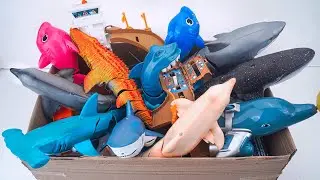 🦈toy asmr🦈 ZURU Robo Alive White Shark & Robo Sea Animals Toys ASMR Satisfyng With Unboxing