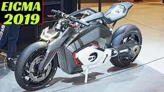 Eicma 2019 Milano - BMW Motorrad Vision DC Roadster Concept - Electric Motorcycle Walkaround