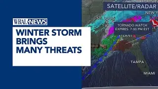 Ice storm update 1230PM: Tornadoes possible across South