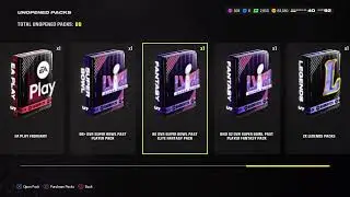 Madden 24 superbowl past players, mystery pack opening.