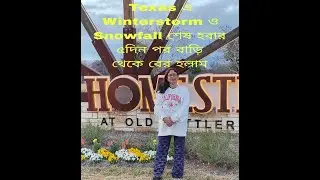 Texas এ Winterstorm ও Snowfall শেষ হবার ৫দিন পর বাড়ি থেকে বের হলাম 🌲🍁🌲🍁🍁