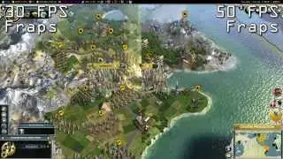 Civilization V - comparing fraps quality