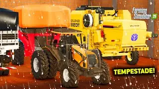 TEMPESTADE DE GRANIZO FORTE NA FAZENDA - FARMING SIMULATOR 25 - EP 21 (EM BUSCA DO SUCESSO T2)