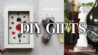 3 Boho DIY Gifts For Her (Crystal Shadow Box, Goddess Candle & Crystal Magnets!)