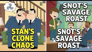American Dad Best Moment | Stan Motorboats Himself & Snot's Roast