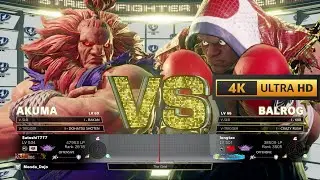 Street Fighter 5 | Satoshi7777 (AKUMA) VS longtao (BALROG)  | 4K 60Fps Gameplay