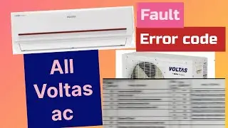 ALL VOLTAS AIRCONDTIONER FAULT ERROR CODE  SAC HIGH WALL MINI SPLIT AC ERROR CODE HERE #errorcode