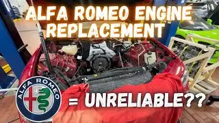 Engine Replacement On Alfa Romeo Giulia 2.0 T‼️+ SILA Blow Off Valve Adapter Install.