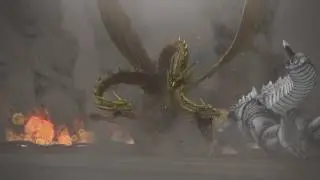 GODZILLA PS4 gameplay King Of Kaiju mode king ghidorah