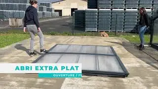 Ouverture Facile de l'Abri de Piscine Extra Plat &ndash; D&eacute;monstration