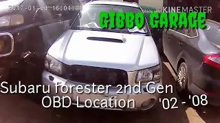 Subaru Forester OBD Port Location 2nd Gen
