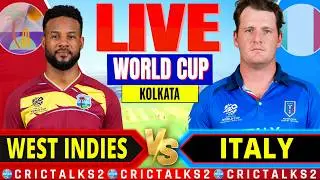 🔴 Live WI vs ITA T20 World Cup 2026, Scores & Commentary for Cricket Live Match Today 1st Innings