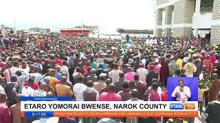 Pres.Ruto says the government will resettle Mau evictees on a 10,000 acre land while in a Narok tour
