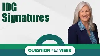 Question of the Week - IDG Signatures