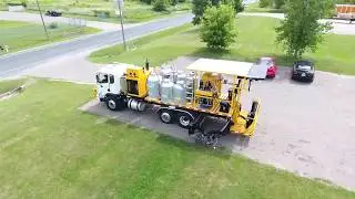 Plural Component Long Line Striping Truck