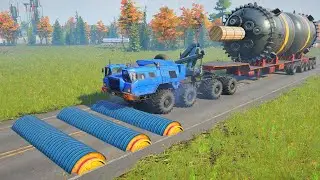 SnowRunner Gameplay | Truck vs Speed Bumps With Extreme Broken Road Ep46